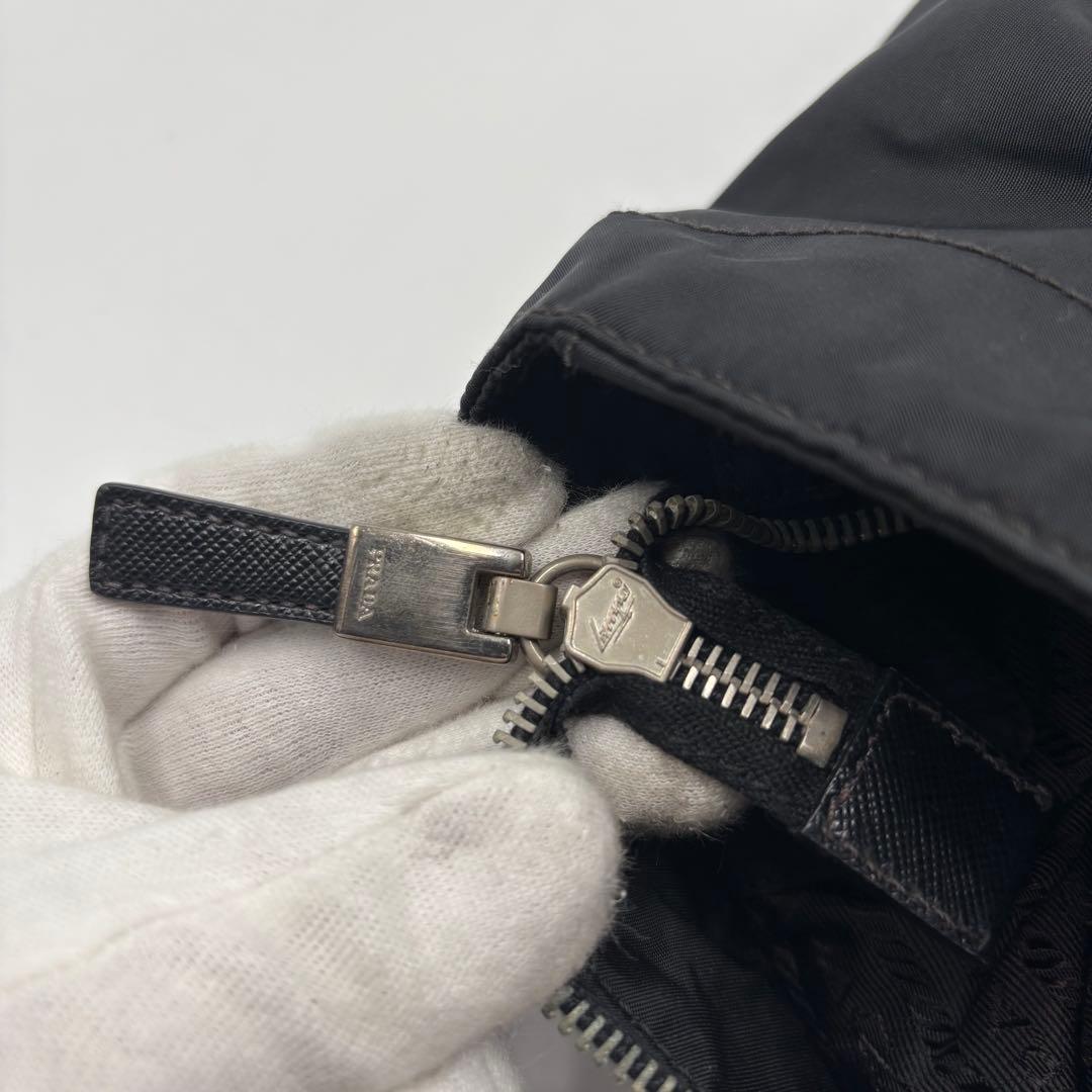 PRADA プラダ トートバッグ レザー ナイロン ブラック 黒