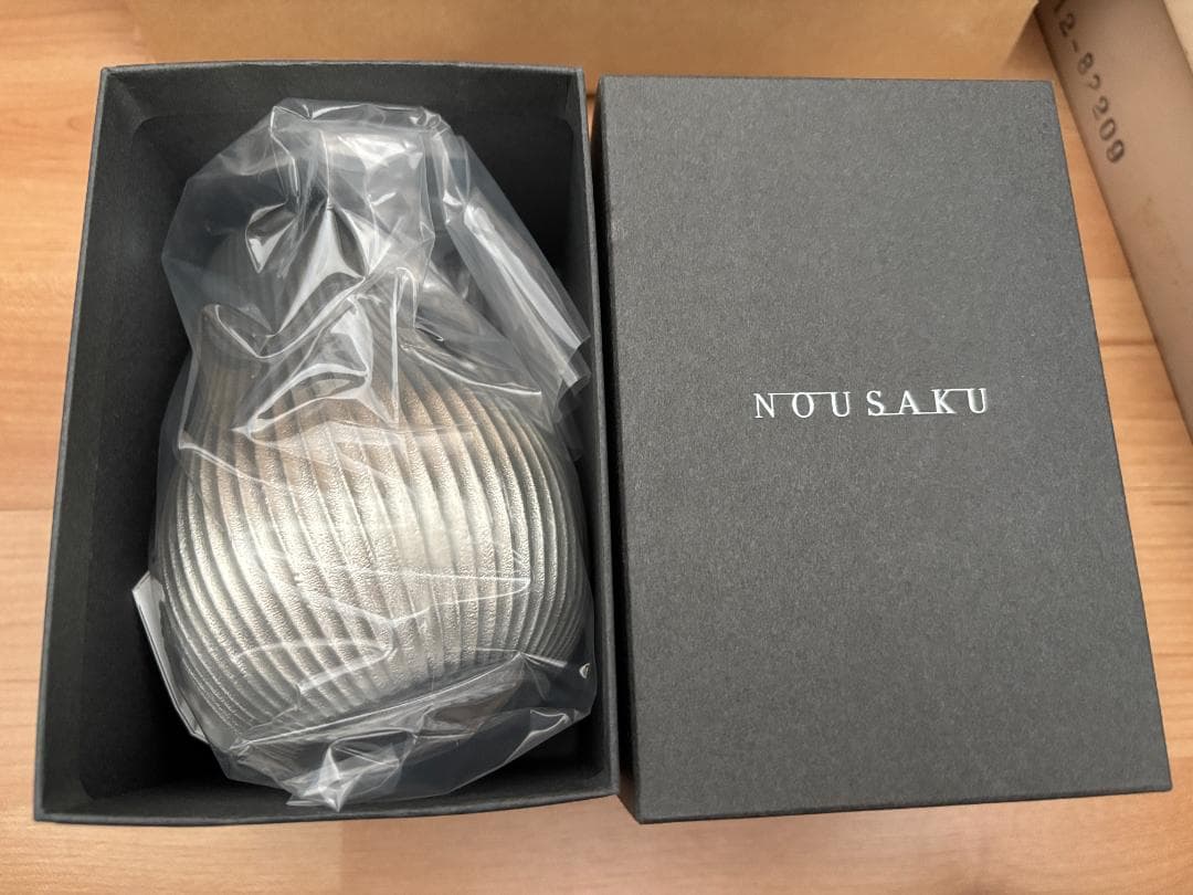 12/13終了 能作 フラワーベース いちじく 花瓶 NUU SAKU シルバー