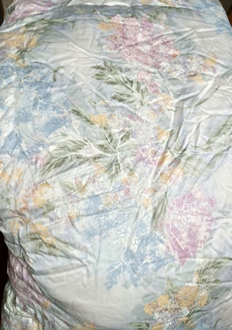 高級羽毛布団と羽毛肌掛けふとんのセット シングル ブルー系 ツーウェイ✨️日本製