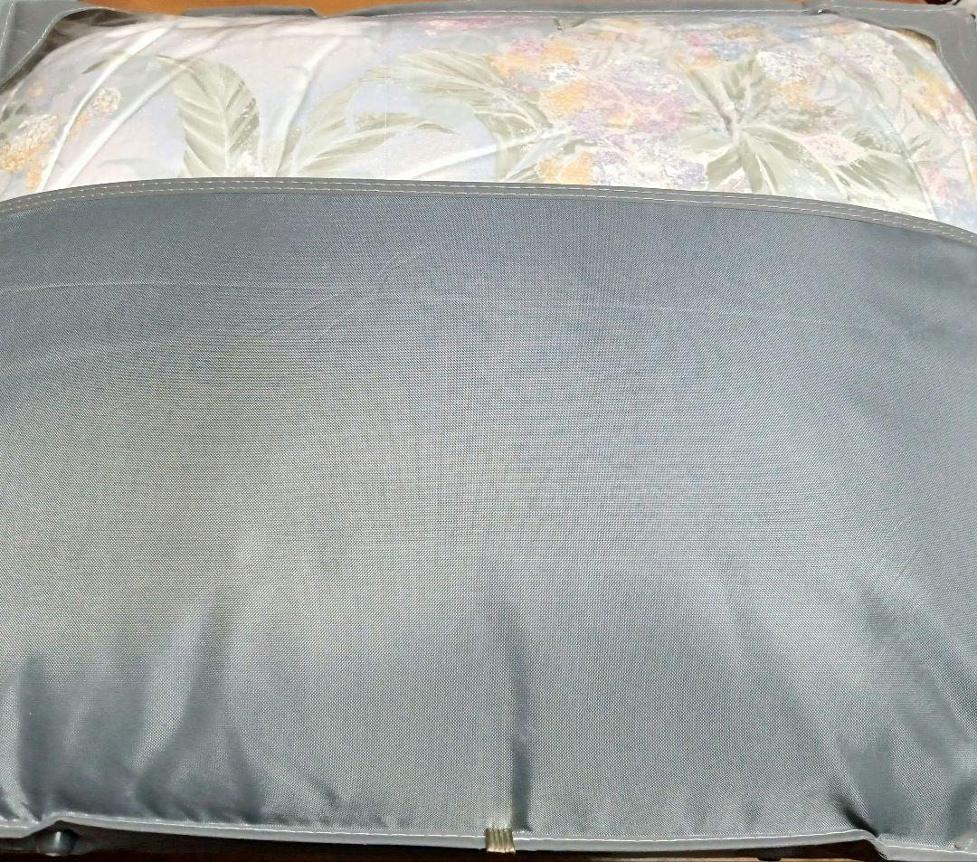 高級羽毛布団と羽毛肌掛けふとんのセット シングル ブルー系 ツーウェイ✨️日本製