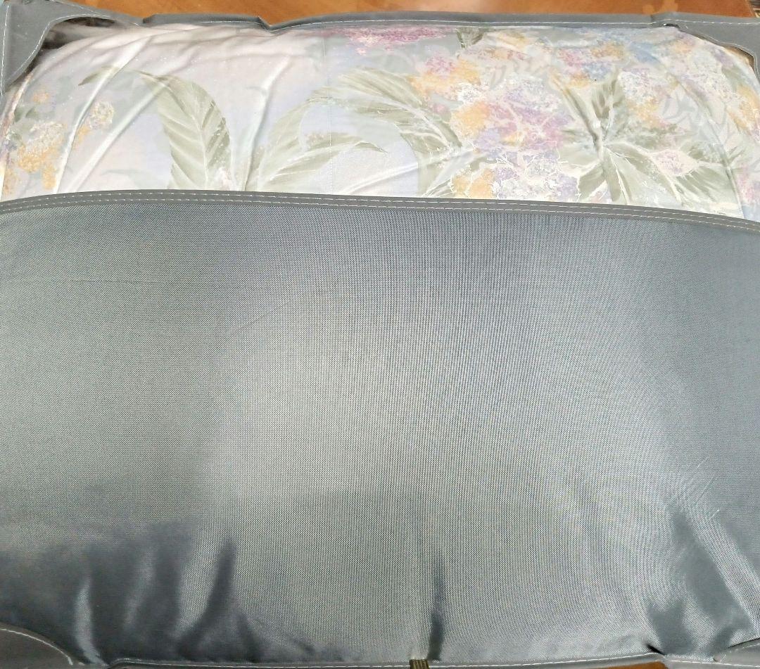 高級羽毛布団と羽毛肌掛けふとんのセット シングル ブルー系 ツーウェイ✨️日本製