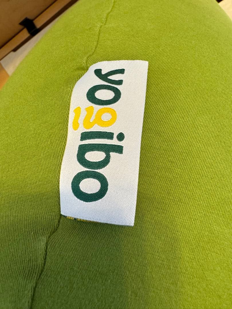 【ヨギボーサポート】美品のライムグリーンクッション＋新品替えのカバー