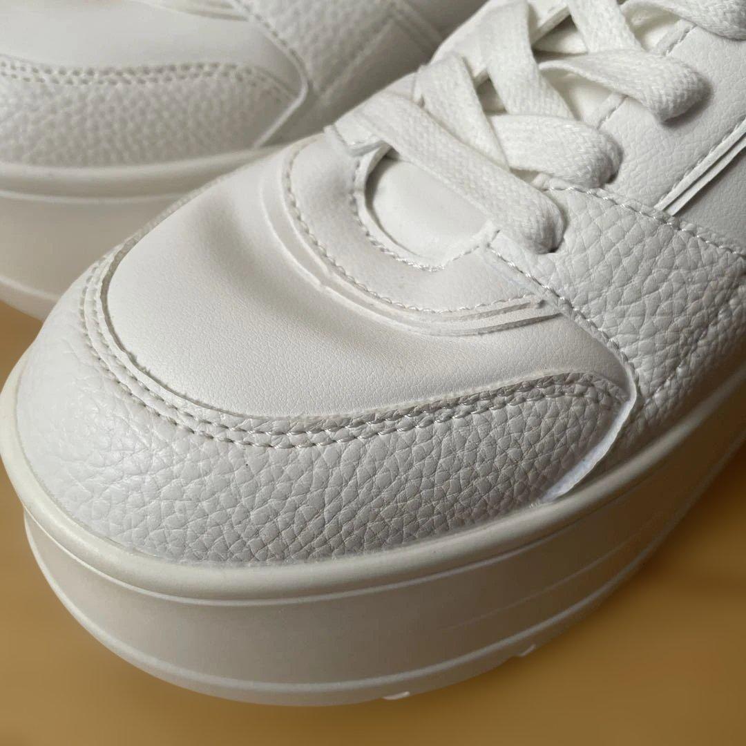 ZARA プラットフォームスニーカー ホワイト 39