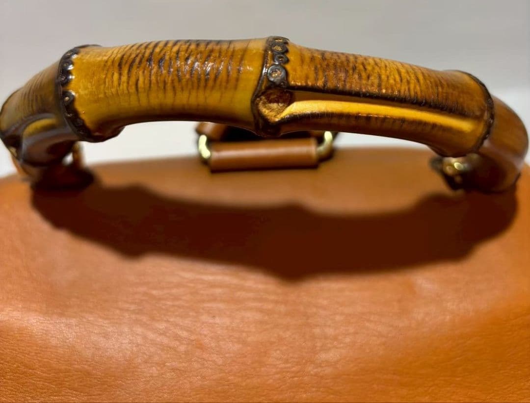 GUCCI レザー バンブー リュック ブラウン系 グッチ