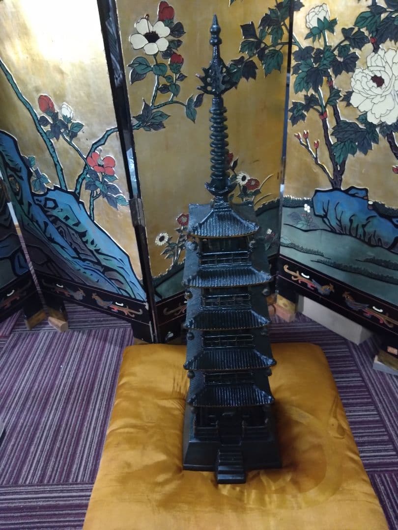 鉄製 五重塔 インテリア装飾 約80cm