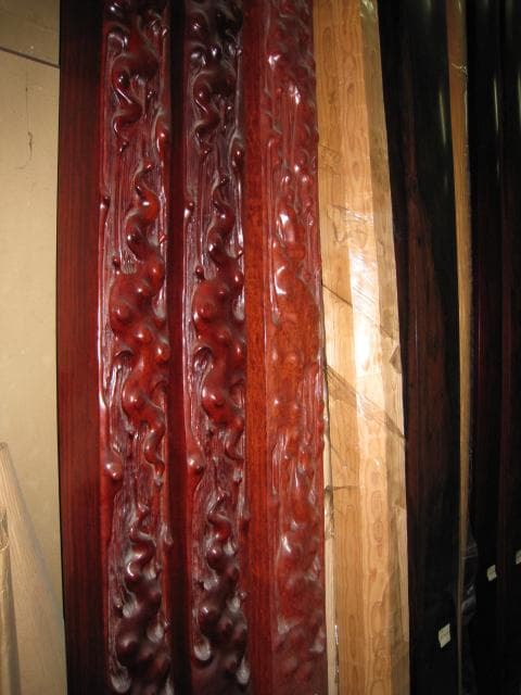 床柱　洋カリン　5寸（15ｃｍ）