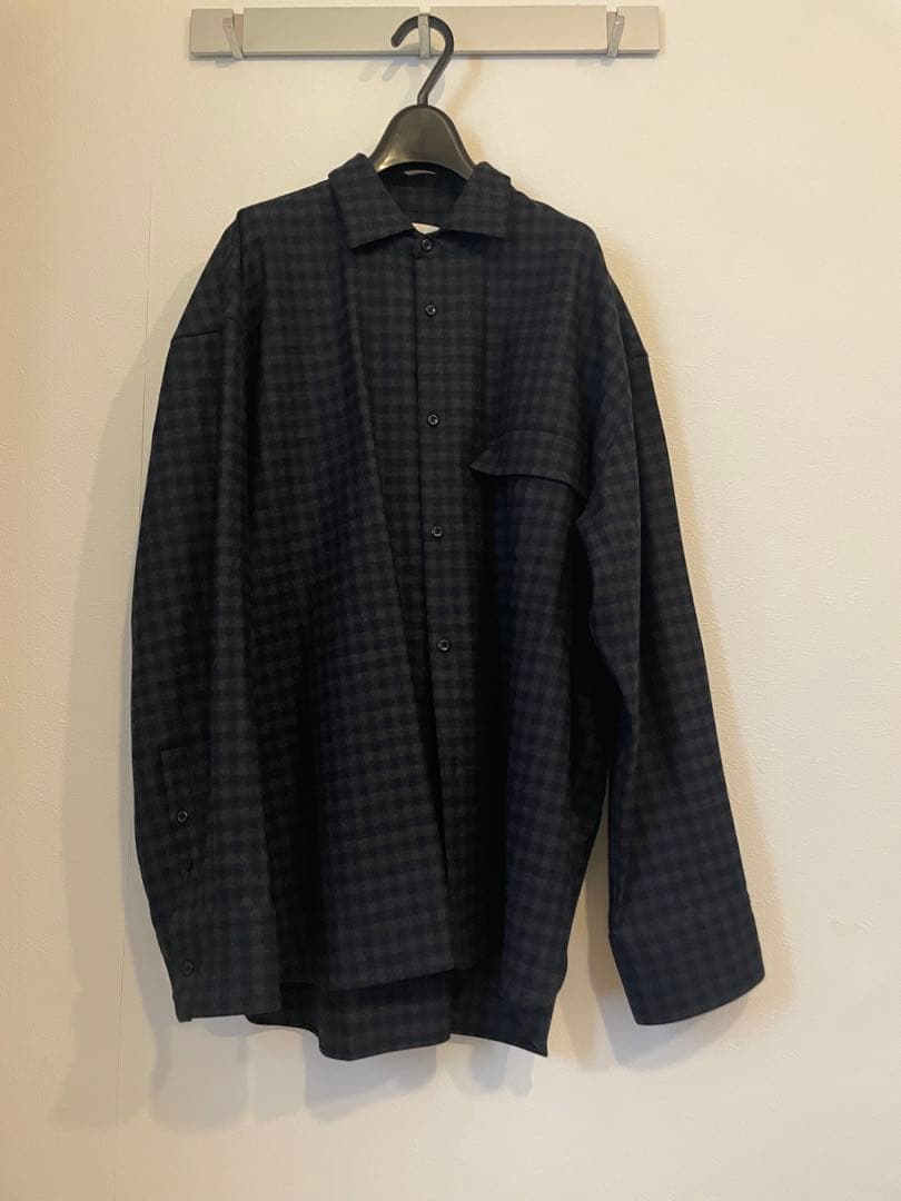 トップス OVERSIZED DOWN PAT SHIRT/Gingham check