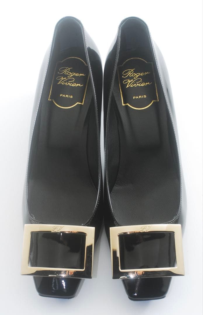 美品37＊RogerVivier＊ロジェヴィヴィエ＊パンプス＊エナメル パテント