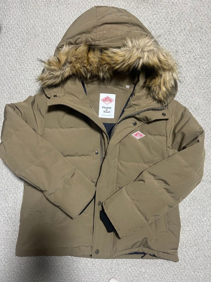 DANTON ブラウン ダウンジャケット