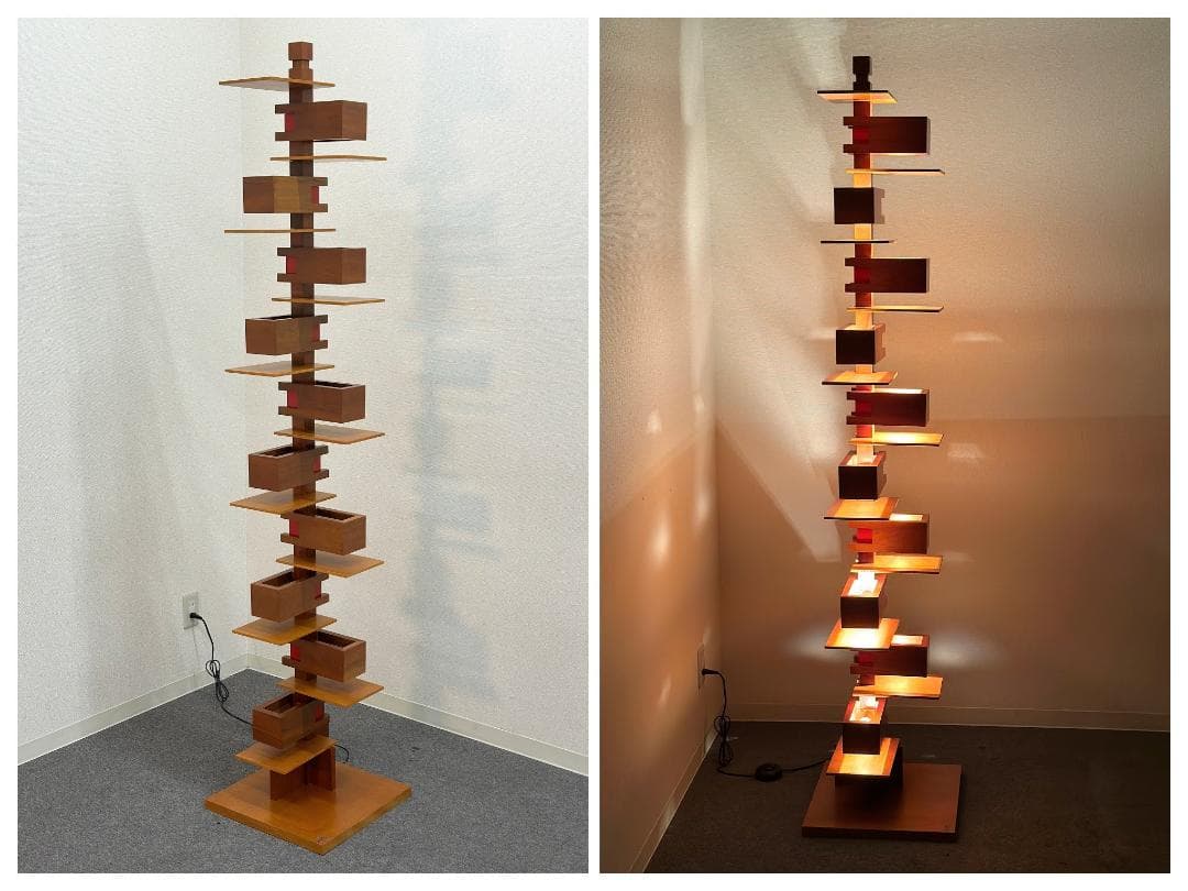 名作！正規品■ヤマギワ■フランク・ロイド・ライト　タリアセン2　フロアスタンド