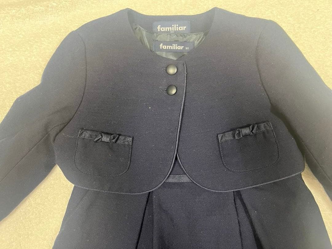 【かきふらい　】ファミリアお受験ジャンパースカートセット90