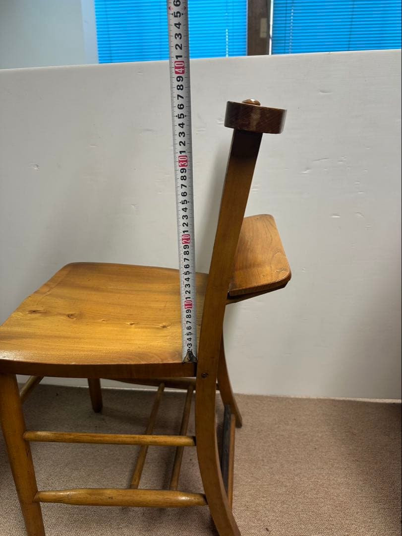 木製デザイン椅子　アンティーク　イタリア製　美品