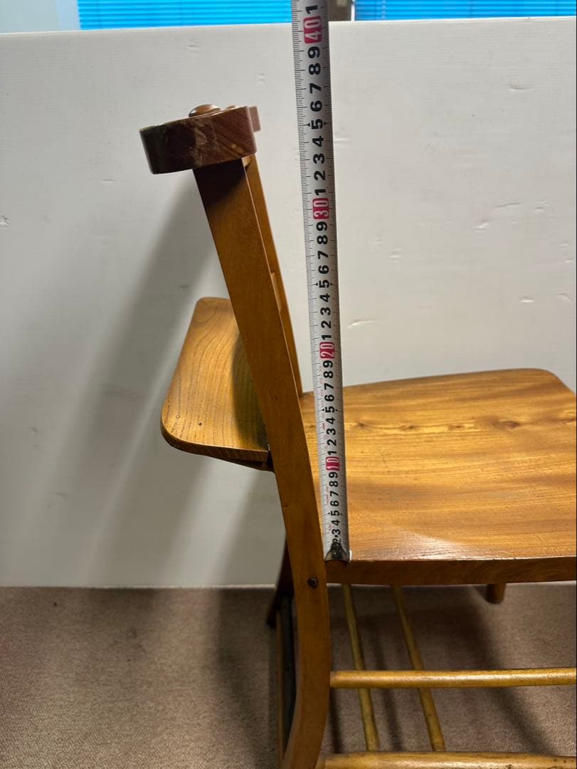 木製デザイン椅子　アンティーク　イタリア製　美品