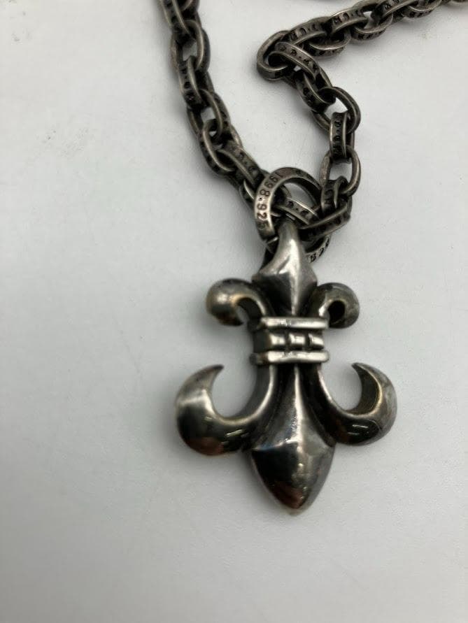 クロムハーツ　ネックレス　シルバー　925　BSフレア　ペンダント　正規品