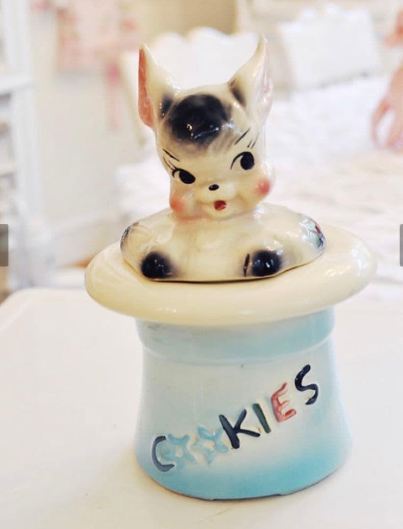 アメリカ製　クッキージャー　ヴィンテージ ウサギ　レトロ　ビスクマジック　USA