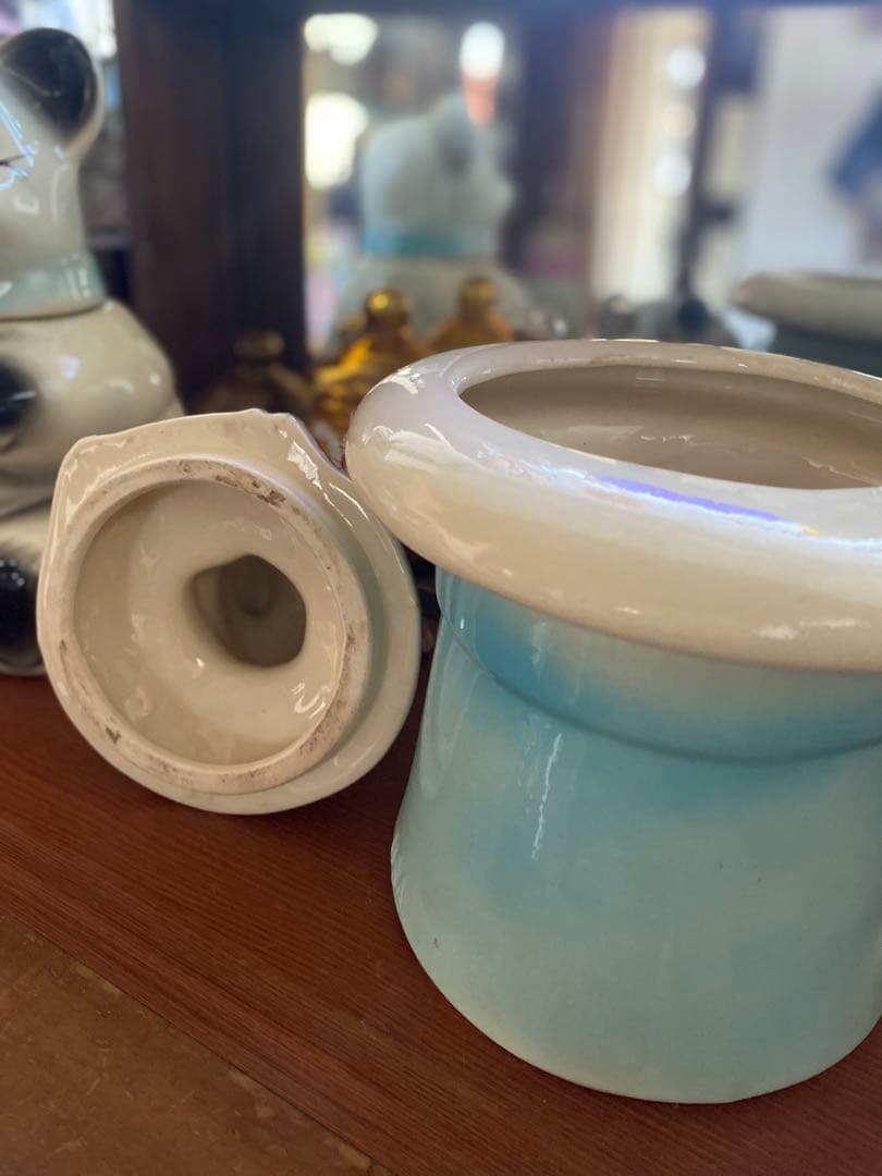 アメリカ製　クッキージャー　ヴィンテージ ウサギ　レトロ　ビスクマジック　USA