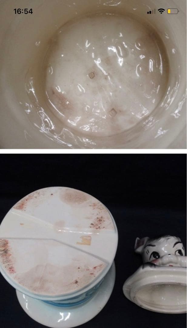 アメリカ製　クッキージャー　ヴィンテージ ウサギ　レトロ　ビスクマジック　USA