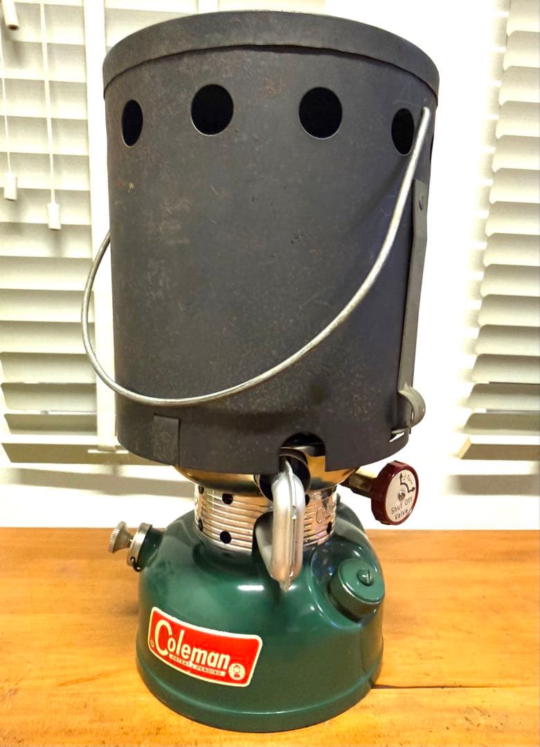 【ゆうき】コールマン502バーナーストーブ＋ヒートドラム＋クーラーボックス