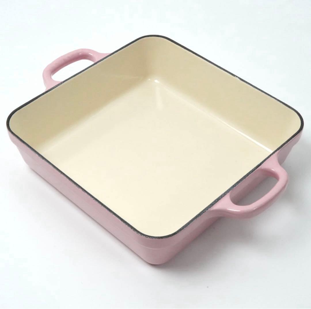 LE CREUSET　シグニチャー ココット スクエア シフォンピンク 24cm