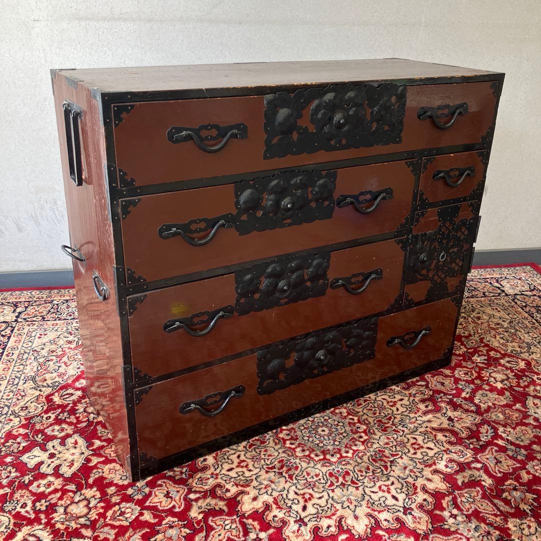 昭和レトロ 古家具 仙台箪笥 7杯 引き出し 和箪笥 ビンテージ ヴィンテージ