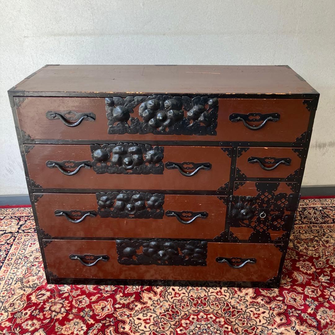 昭和レトロ 古家具 仙台箪笥 7杯 引き出し 和箪笥 ビンテージ ヴィンテージ