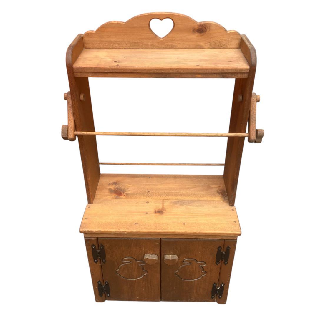 カントリー家具　ハート　棚　食器棚　飾り棚