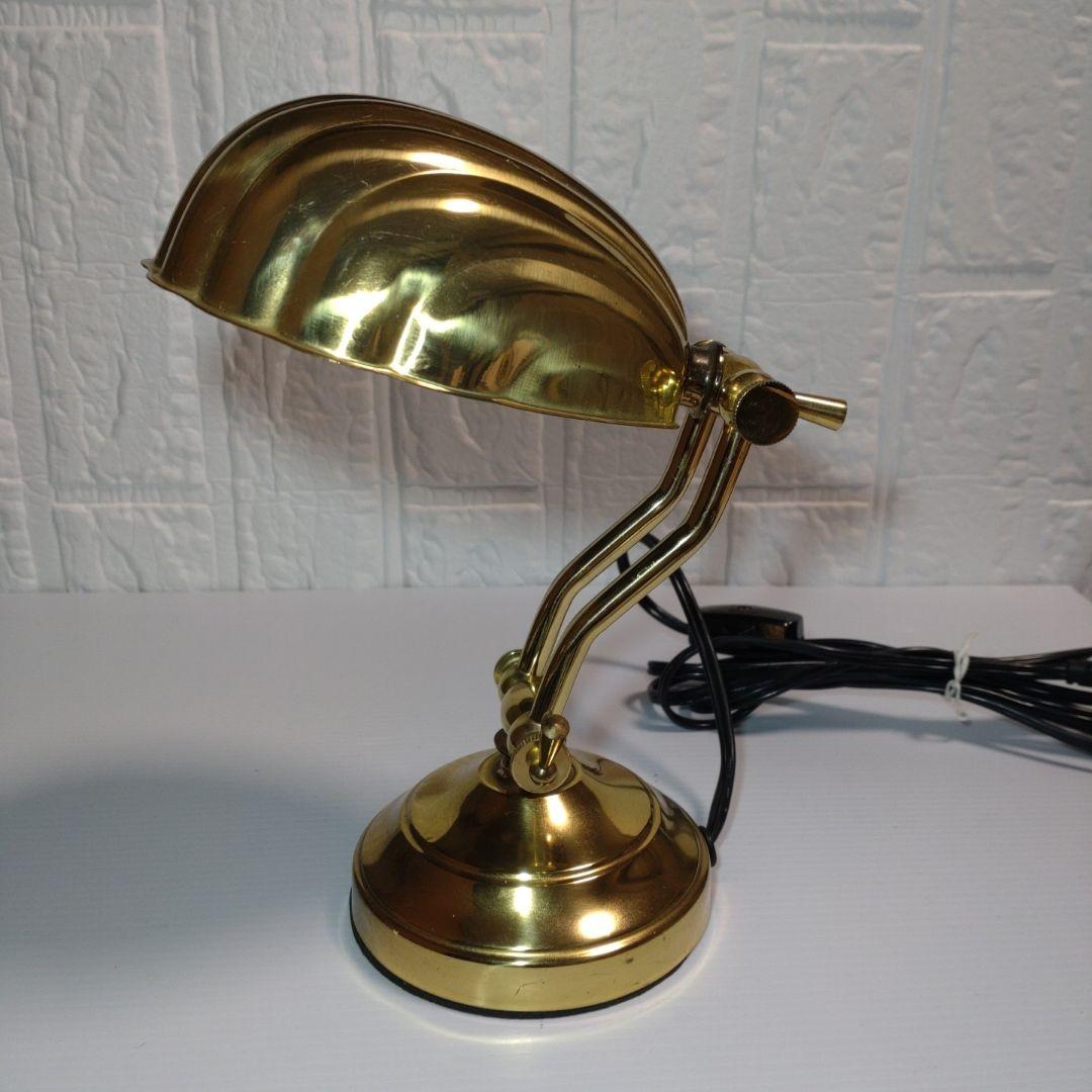 シェル型 テーブルランプ ビンテージ真鍮製