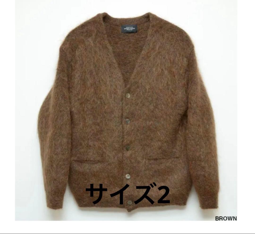 unused 22aw モヘア カーディガン ブラウン