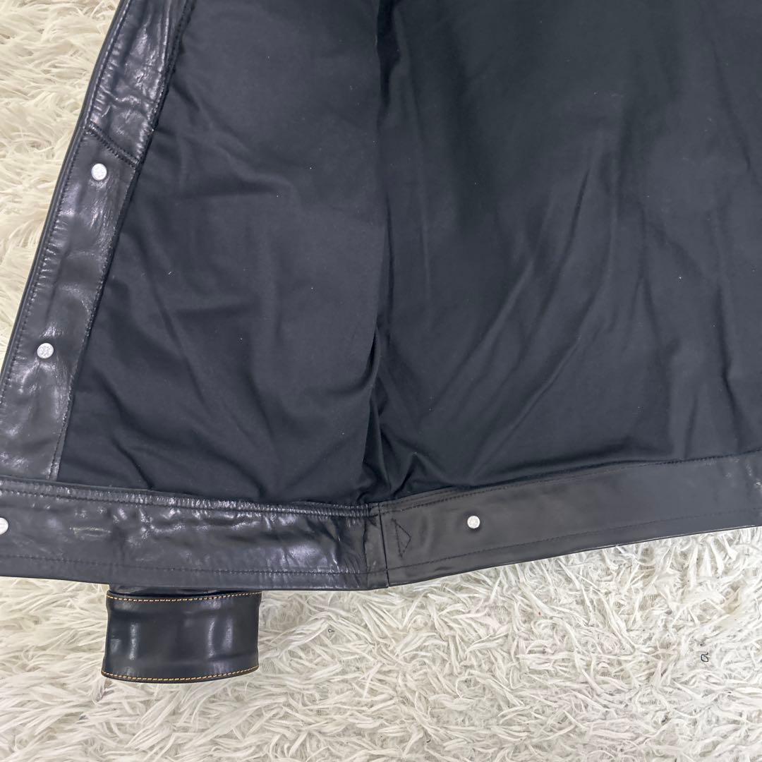 未使用級　STARKE HAUT ホースハイド レザー トラッカージャケット/L