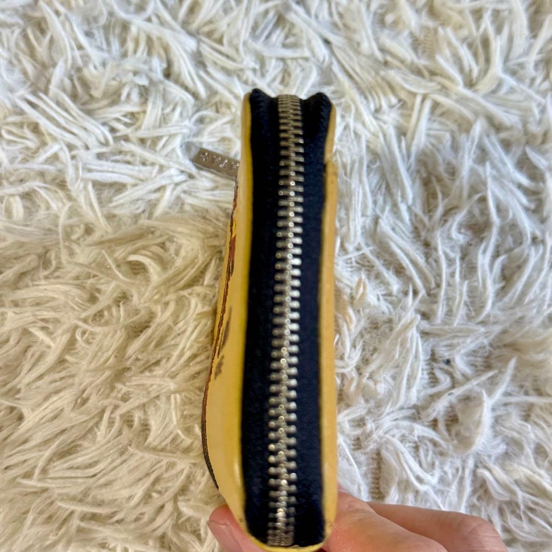 【美品】アタオ 18周年記念 ZOOシリーズ チェス ミニ財布 刺繍 キリン