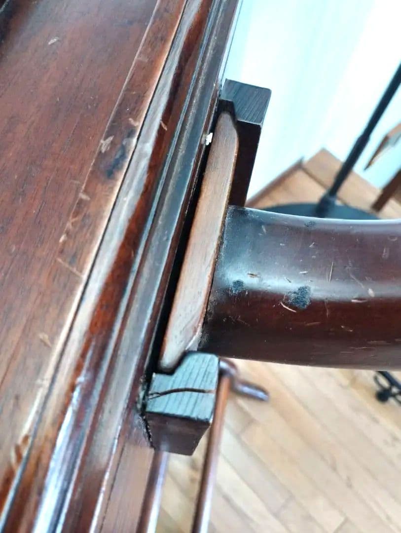 アンティーク調 マホガニー無垢 スーツハンガーラック