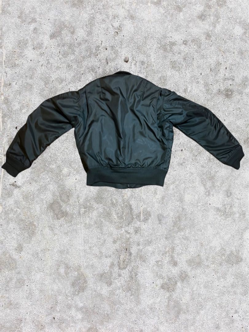 希少 ヴィンテージ MA-1 フライトジャケット カーキ 古着