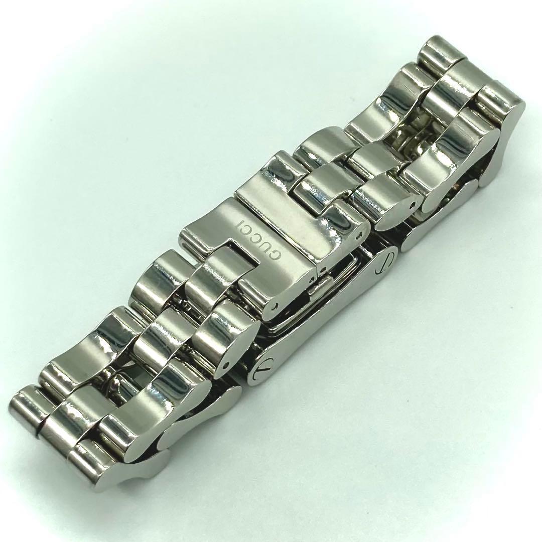 【稼動】 グッチ 腕時計 2305L QZ スクエア 黒文字盤 レディース