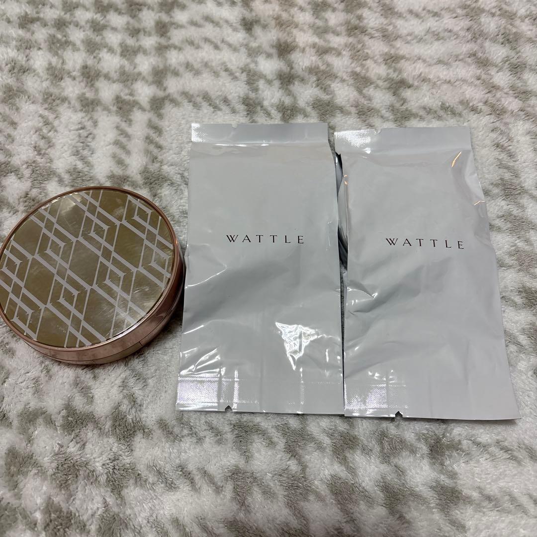 WATTLE クッションファンデーション01ナチュラルベージュ・コンパクトセット