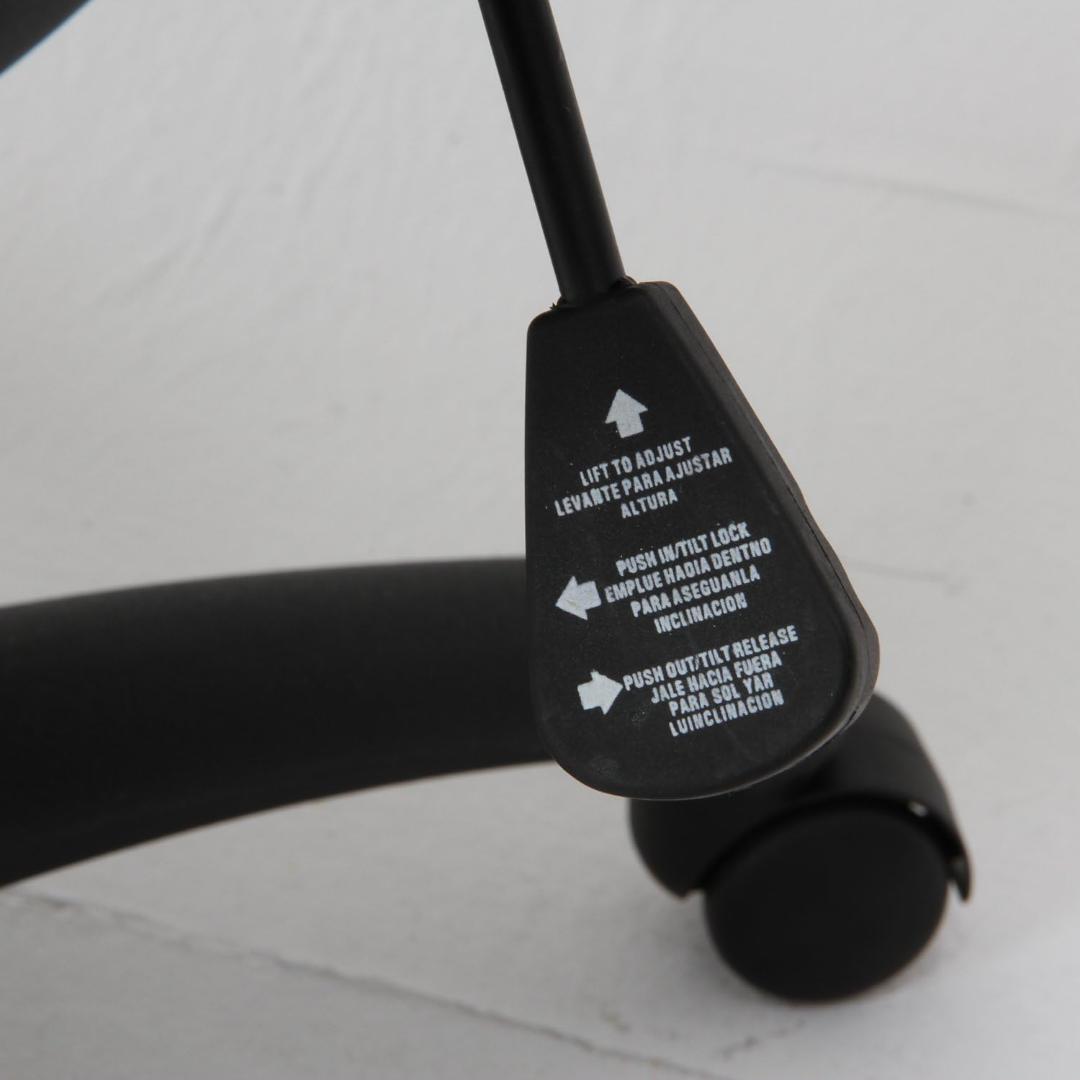 FJ DC RC　デスクチェア　ブラック＊ブルー　ワーキングチェア