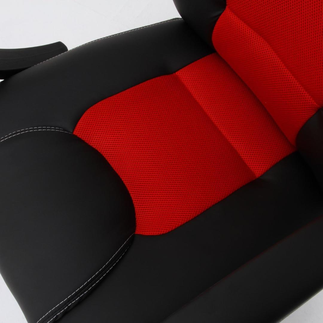 FJ DC RC　デスクチェア　ブラック＊ブルー　ワーキングチェア