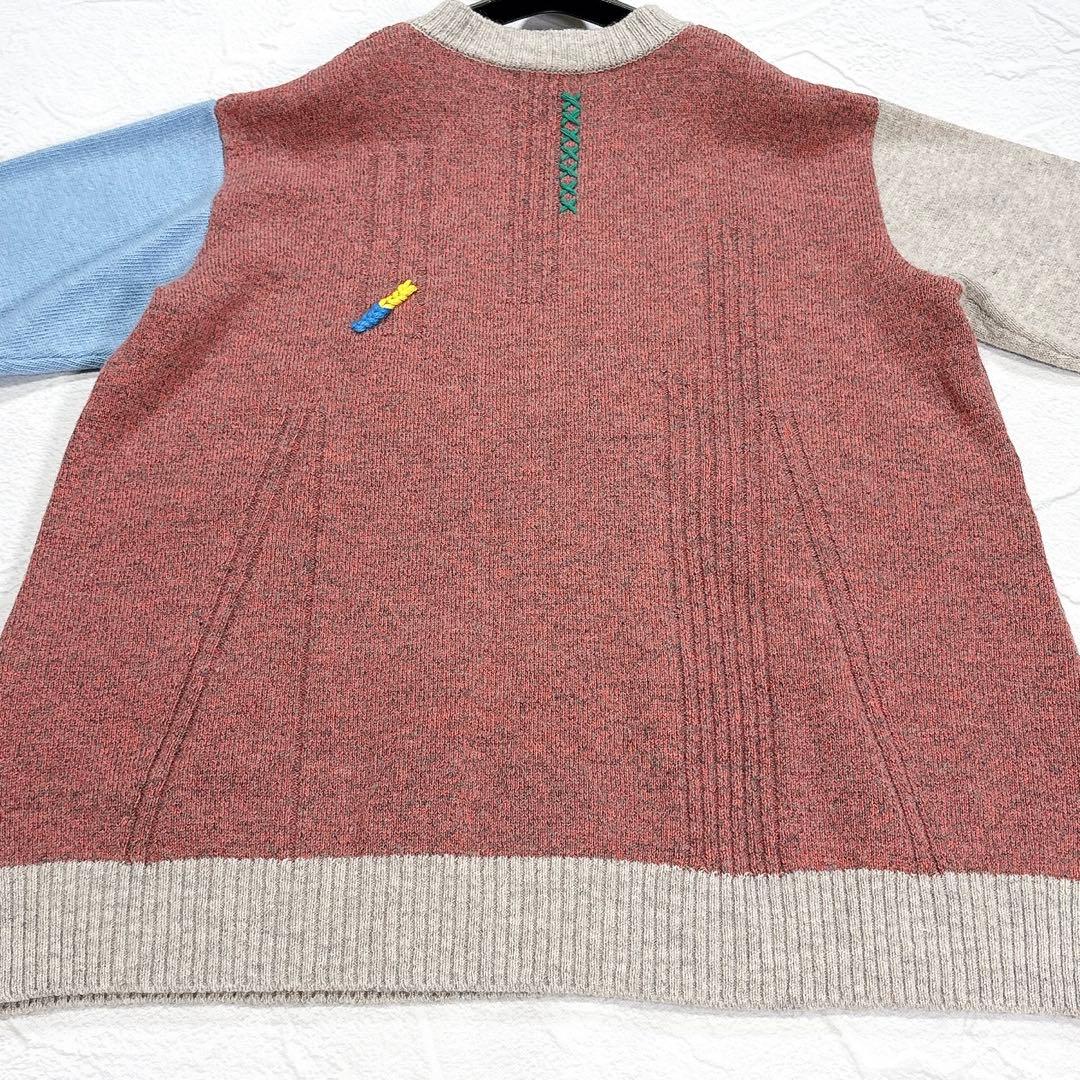 ✨美品✨キューブキューブ　センソユニコ　ニット　チュニック　刺繍　アシンメトリー