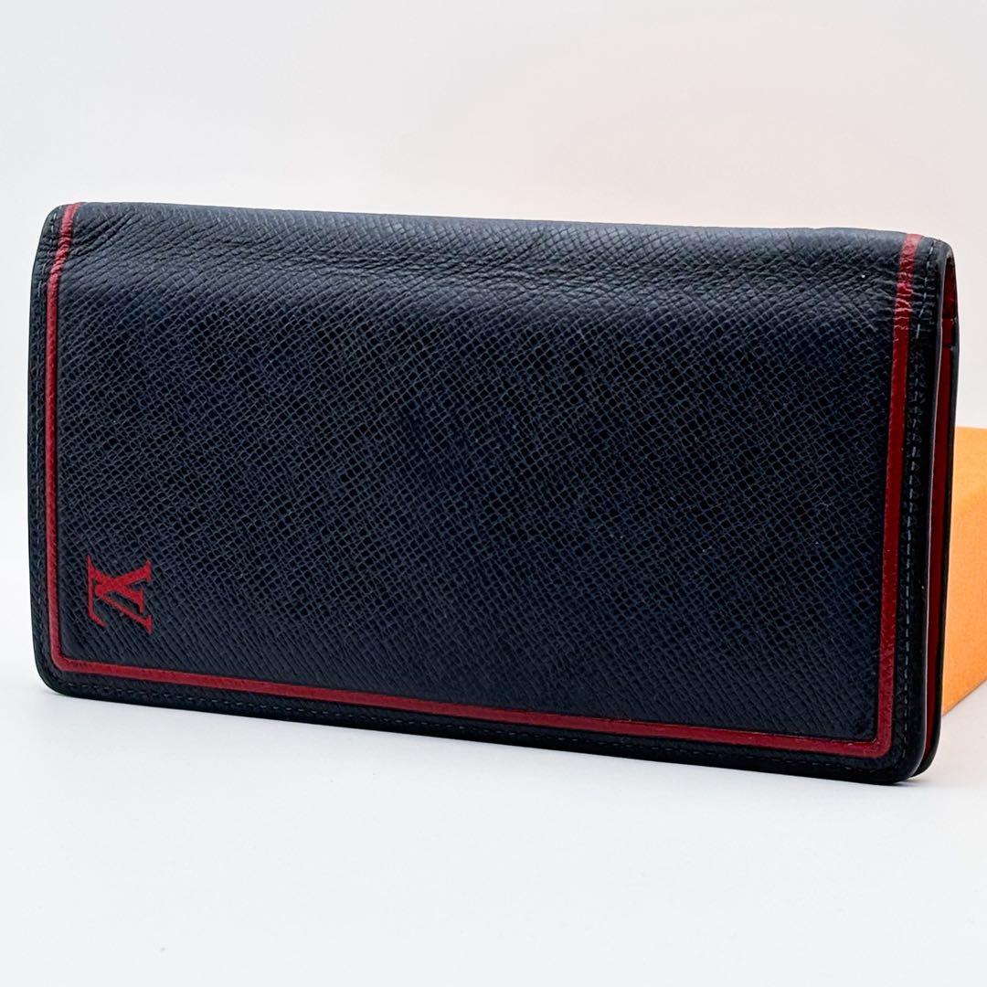 【美品】ルイヴィトン ポルトフォイユ ブラザ タイガ ブルーマリーヌ