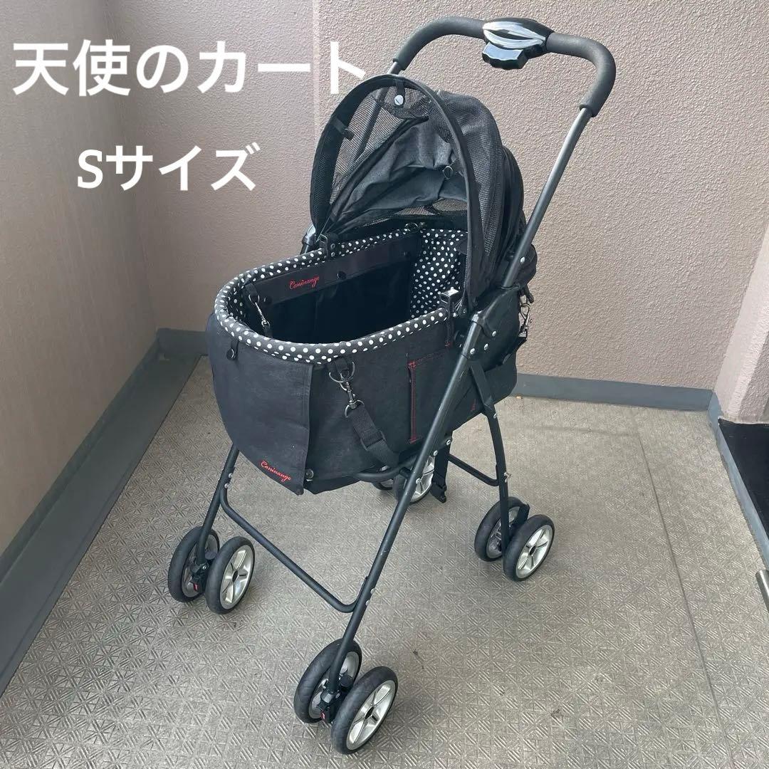 天使のカート シャンアンジェ クラシックデニム Sサイズ　ドット柄　カート付き