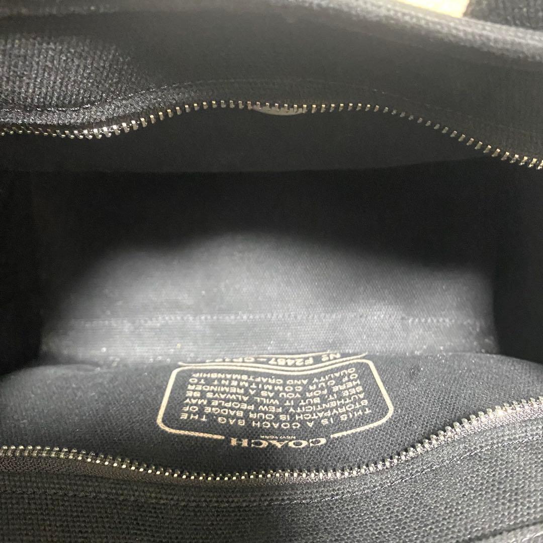 美品✨ COACH コーチ 2way カーゴトートバック キャンバス ブラック