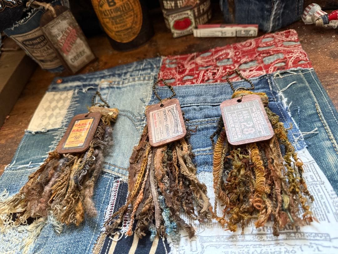 ❣️蘭❣️さま❤️ ウッドタグ　タッセルチャーム