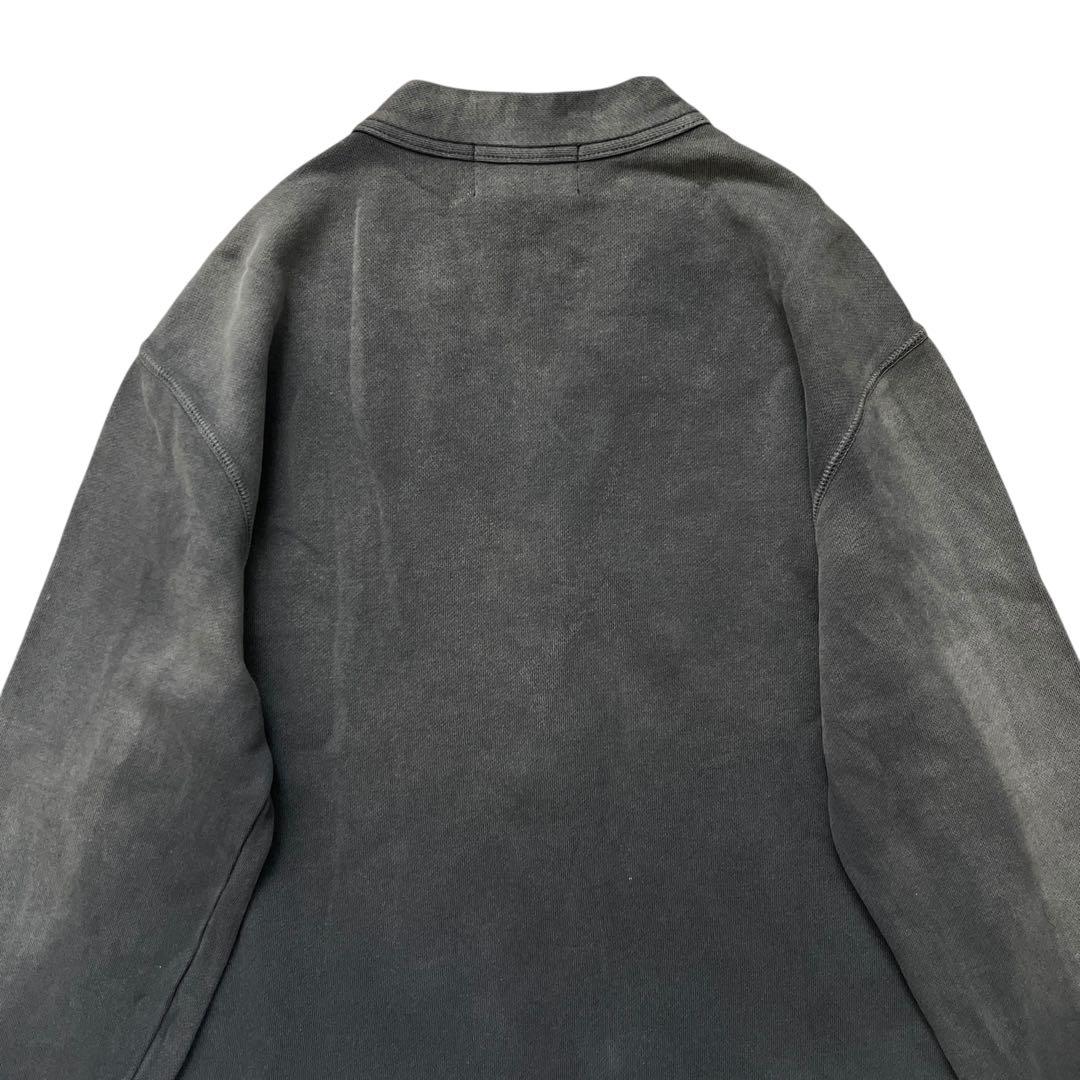 RRL　ヴィンテージ加工　スウェットカーディガン　裏起毛　S　色落ち加工