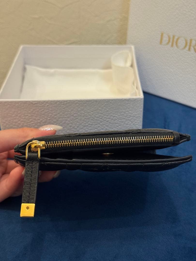 Dior ブラック キルティング 二つ折り財布 フールセット