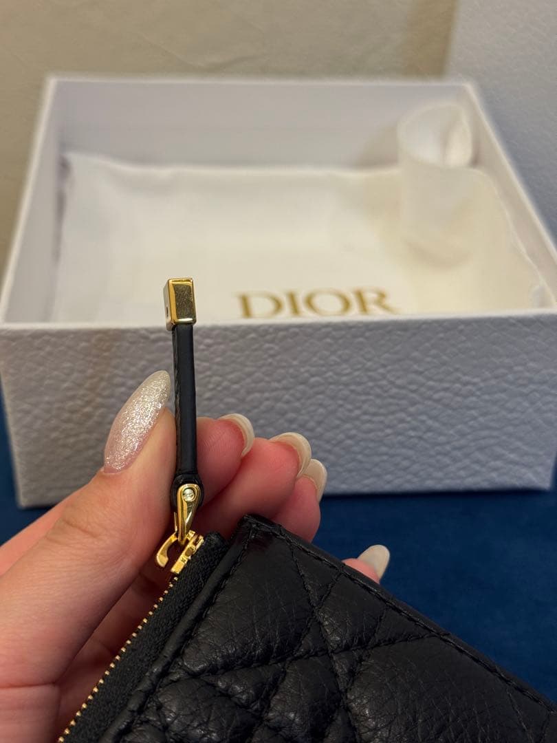 Dior ブラック キルティング 二つ折り財布 フールセット