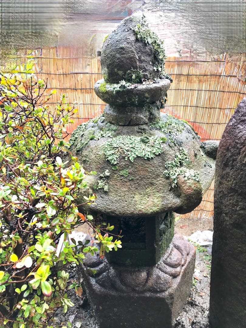 【石灯篭・時代石灯篭】庭石オブジェ置物箱庭ガーデニング造園坪庭茶庭石材彫刻露地庭