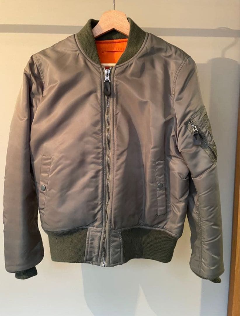 ＊最終値下げ＊WINDANDSEA MA-1ジャケット カーキ