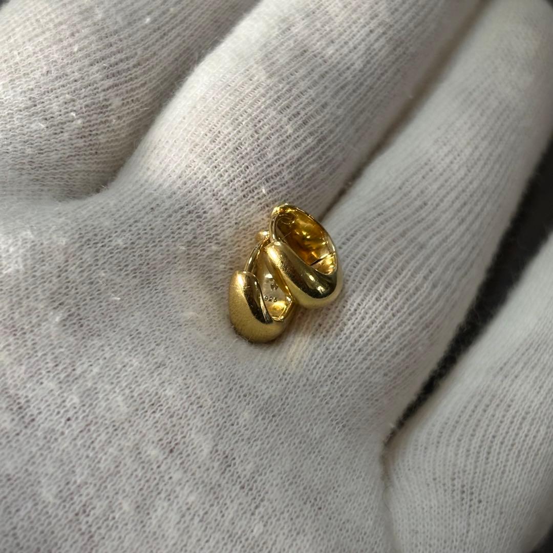 ［極美品］トムウッド　TOM WOOD アイスハギー　　ゴールド　フープピアス