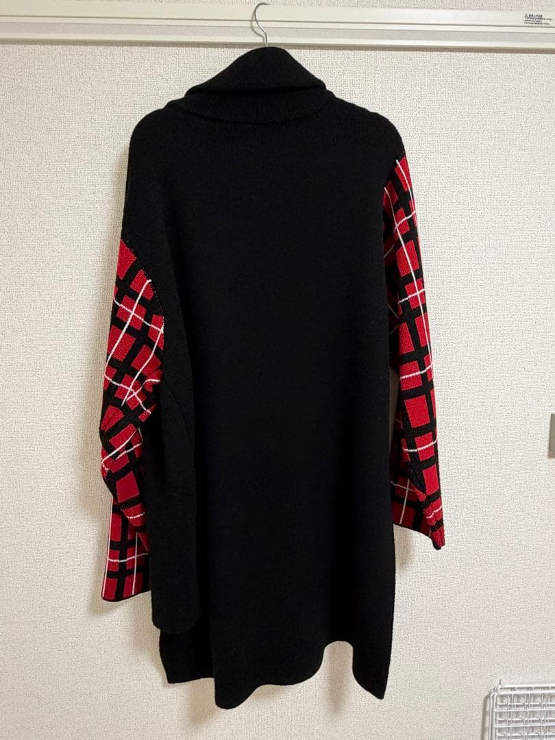 LiSA ROY reflect overjoy 袖チェックニットアウター