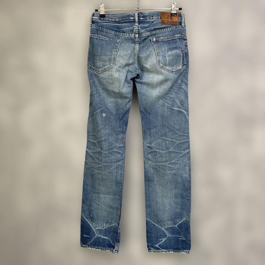 HYSTERIC GLAMOUR ダメージ加工 スタッズ ストレート レディース