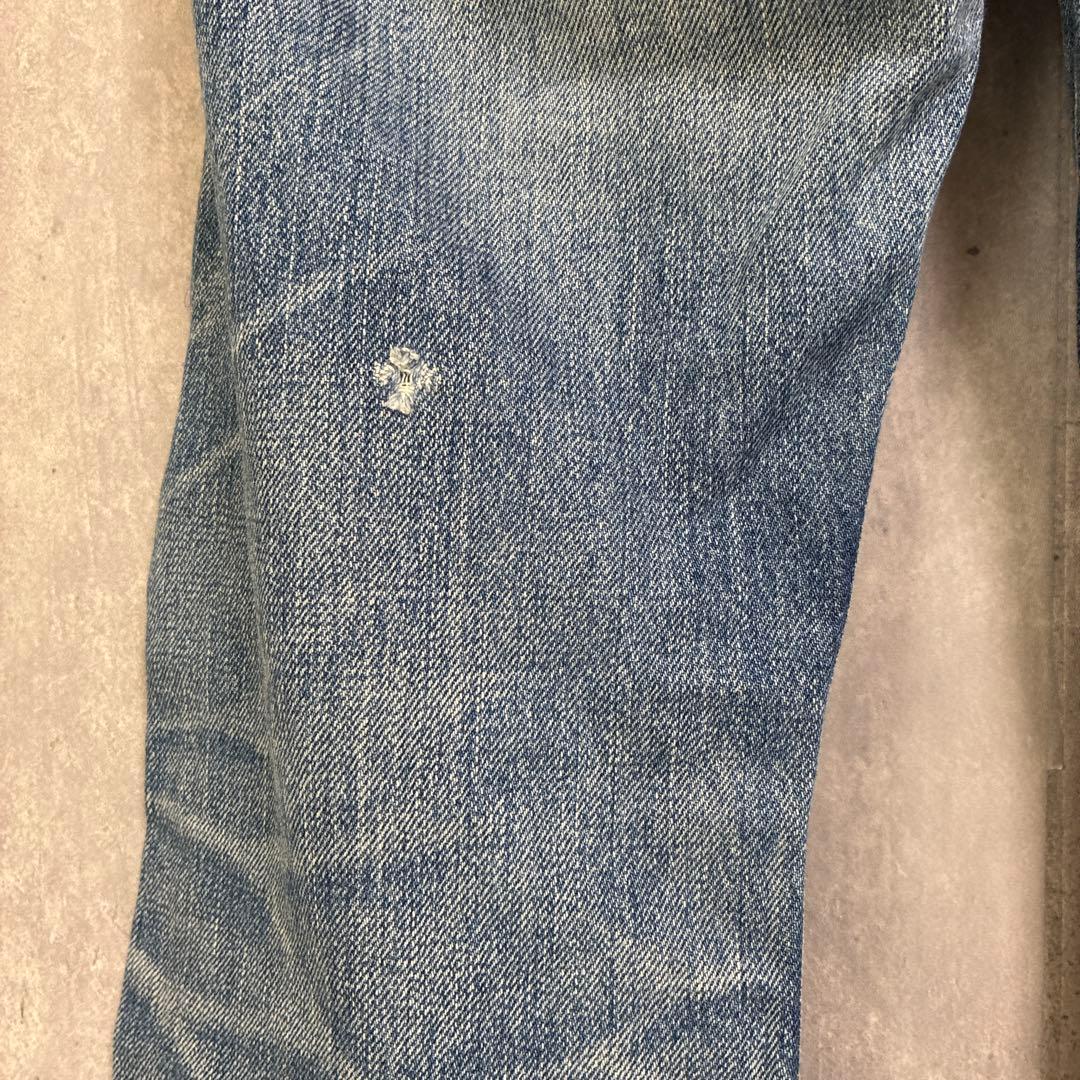 HYSTERIC GLAMOUR ダメージ加工 スタッズ ストレート レディース